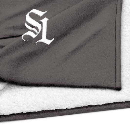 Saint Luciel Embroidered Sherpa Blanket 50", 60"