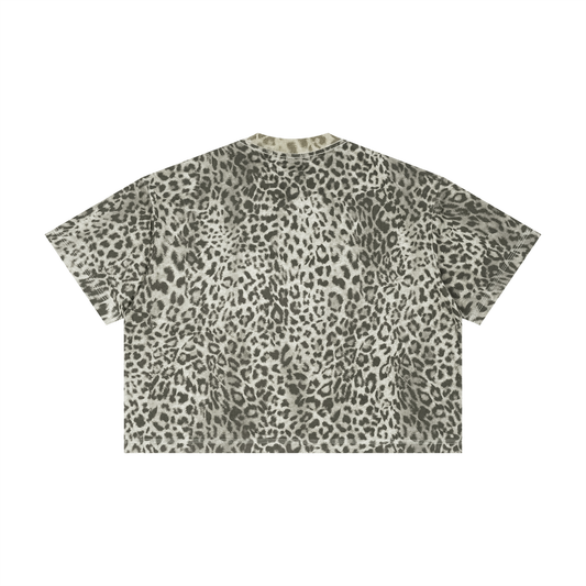 Saint Luciel Leopard Print Boxy T-Shirt