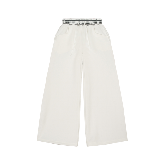 Saint Luciel Striped Waist Wide Leg Pants