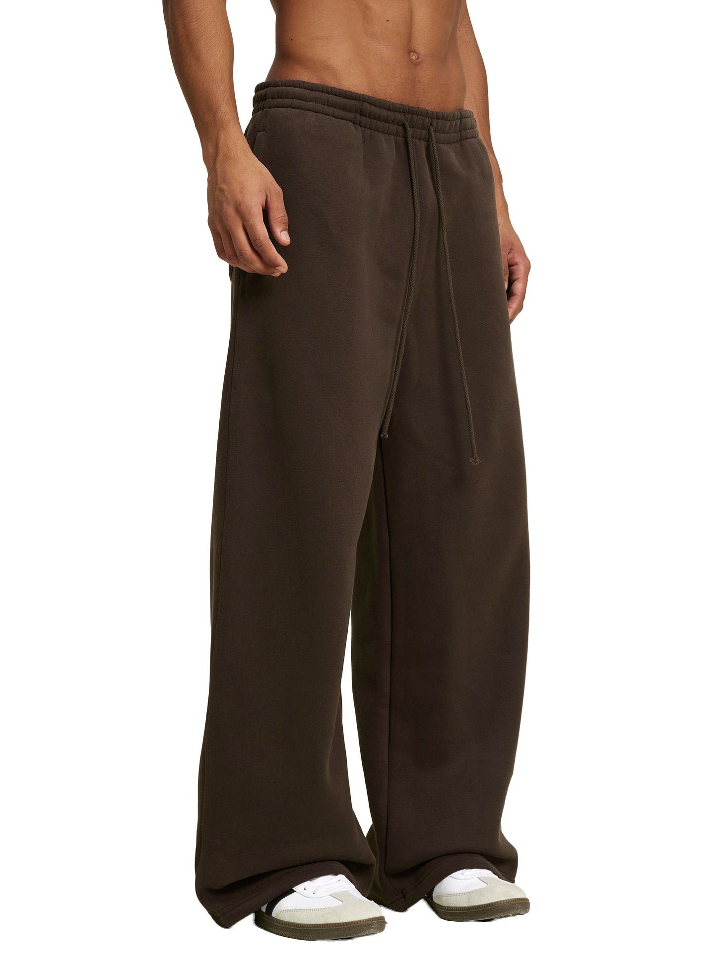Saint Luciel Fleece Drawstring Straight-Leg Sweatpants