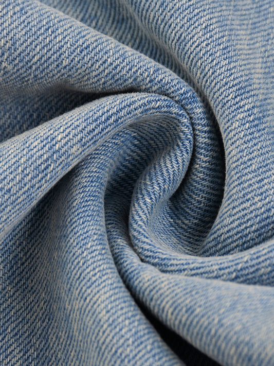 Saint Luciel Sun Fade Raw Hem Denim Jeans