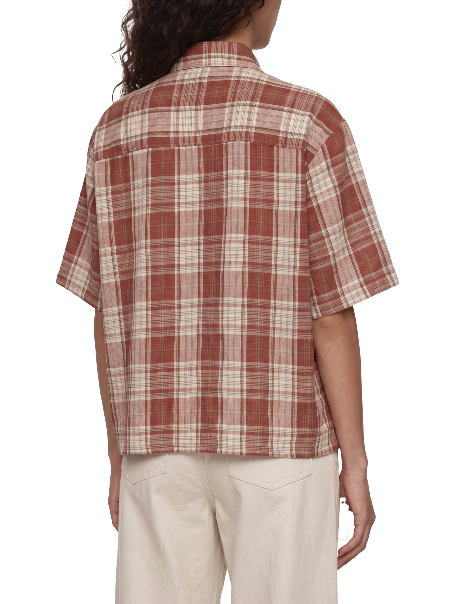 Saint Luciel Plaid Boxy Short Sleeve Shirt