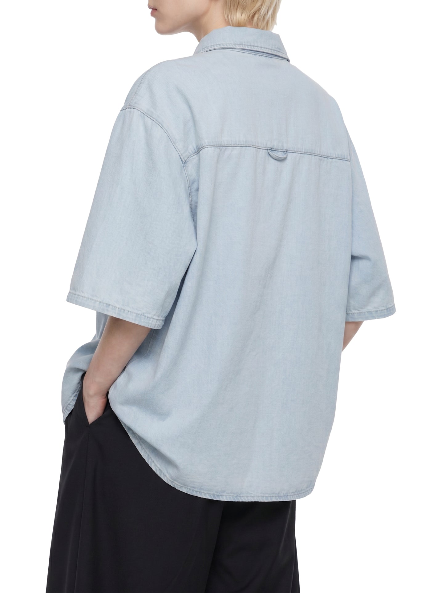 Saint Luciel Vintage Wash Drop Shoulder Lyocell Shirt