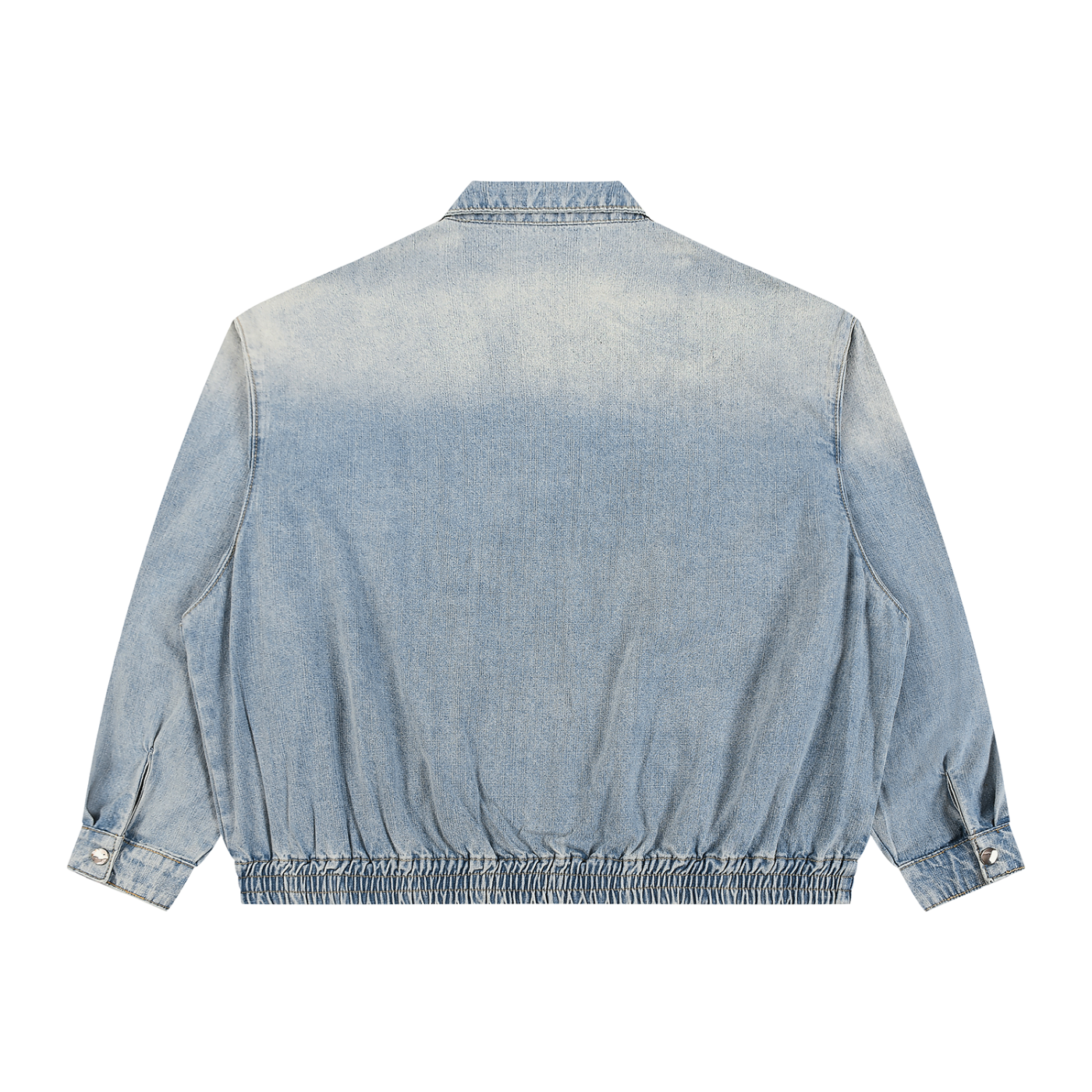 Saint Luciel Vintage Wash Full-Zip Denim Jacket