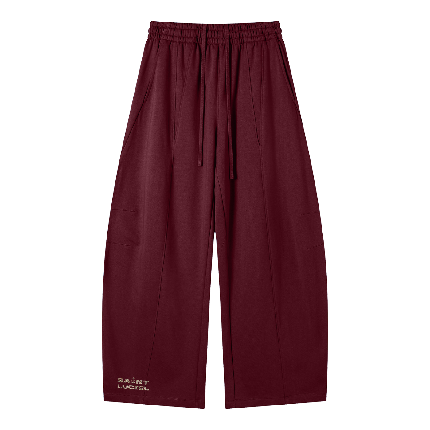 Saint Luciel Heavyweight Wide Leg Panel Sweatpants (Leopard)