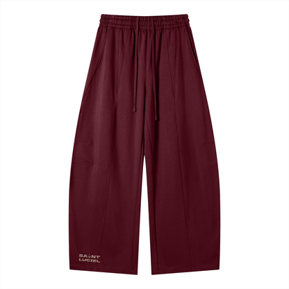 Saint Luciel Heavyweight Wide Leg Panel Sweatpants (Leopard)