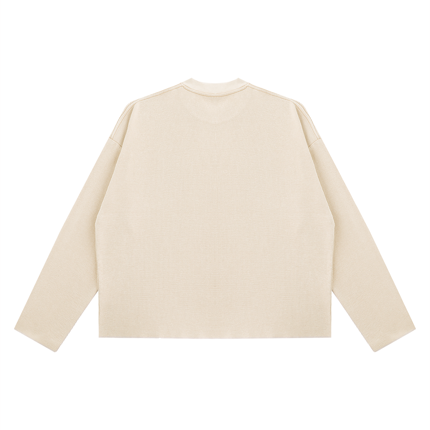 Saint Luciel Vintage Wash Boxy  Waffle Raw Edge Shirt