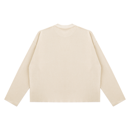 Saint Luciel Vintage Wash Boxy  Waffle Raw Edge Shirt