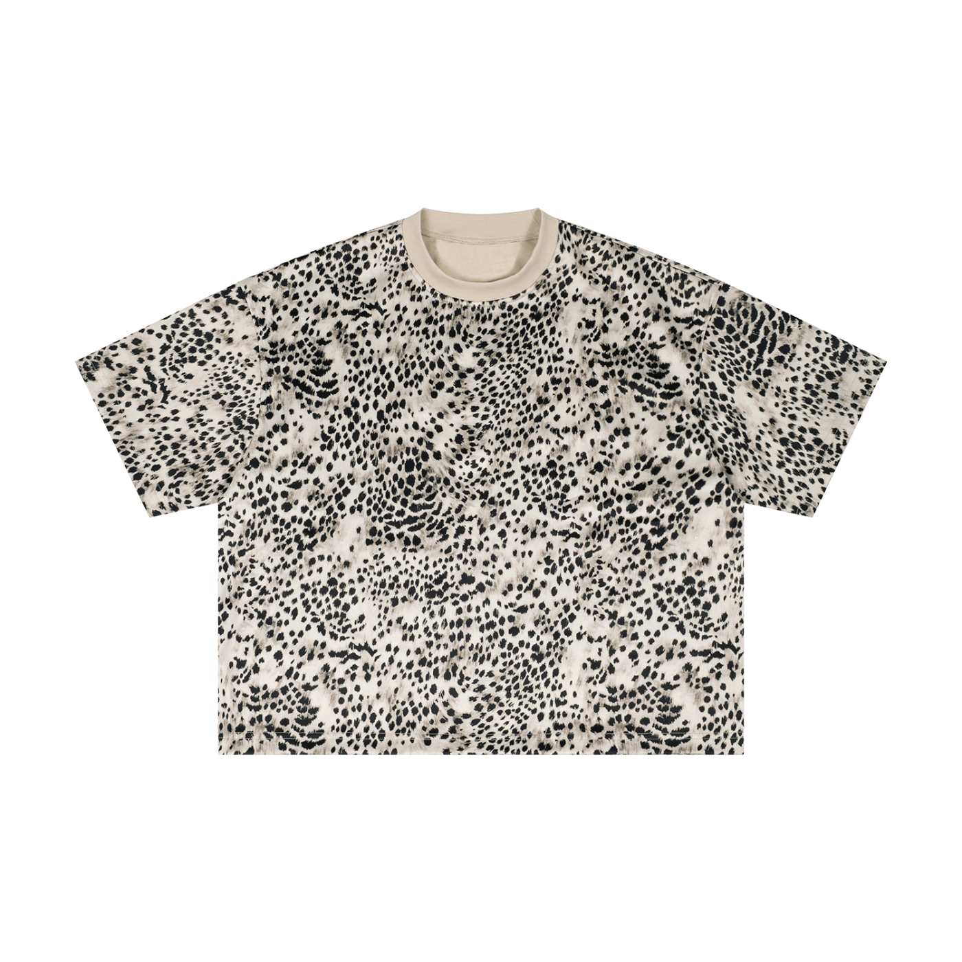 Saint Luciel Cheetah Print Boxy T-Shirt