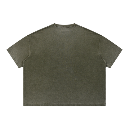 Saint Luciel Vintage Wash Sunfade Boxy Waffle T-Shirt