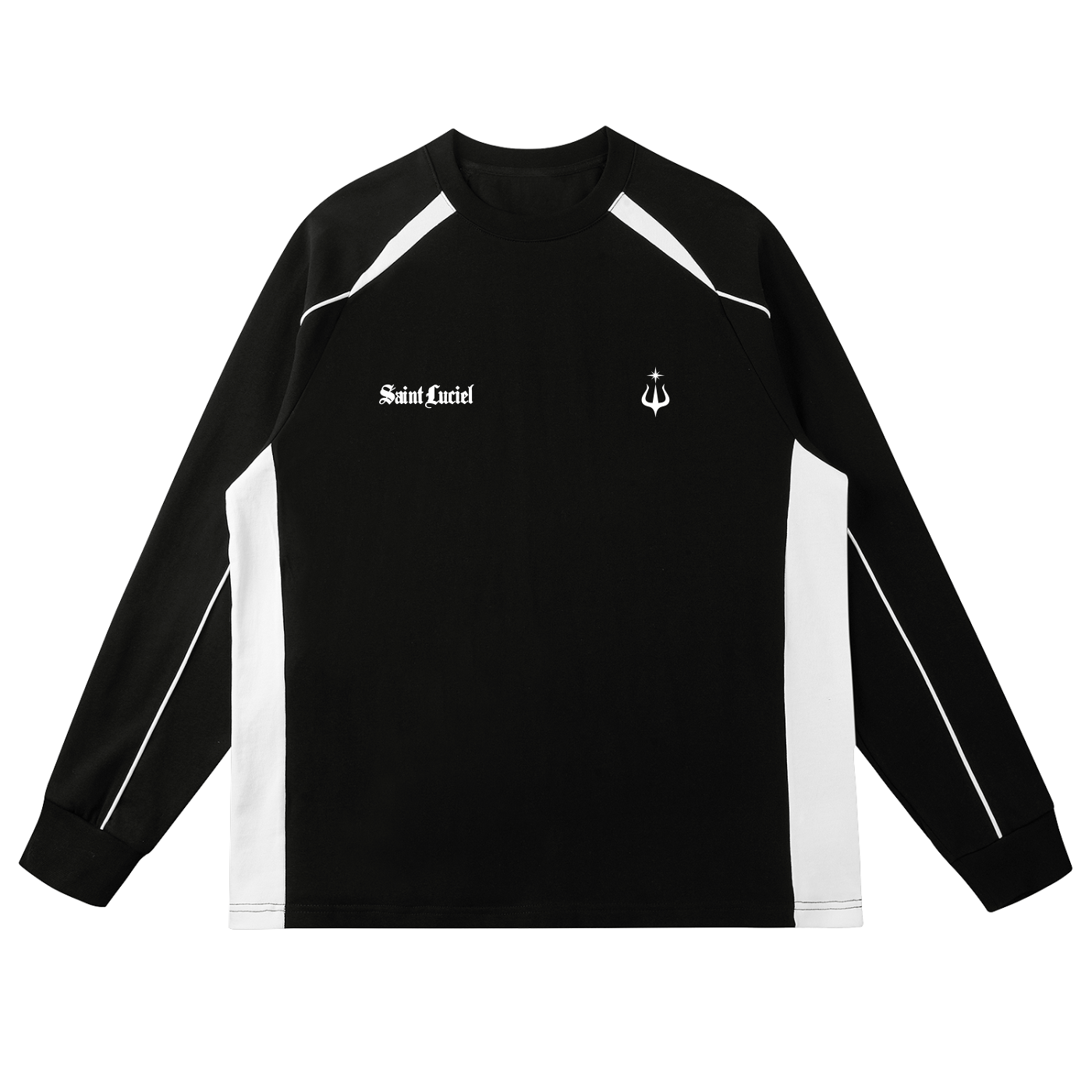 Saint Luciel Contrast Panel Raglan Sweatshirt