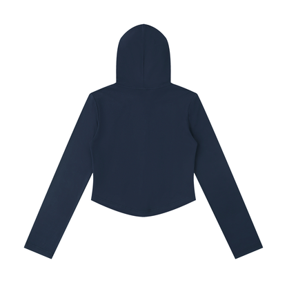 Saint Luciel Slim Cropped Full Zip Hoodie