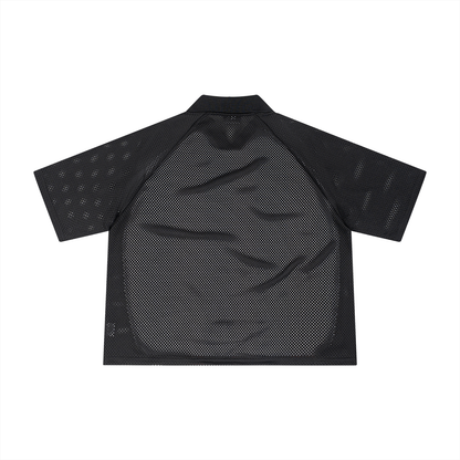 Saint Luciel Striped Mesh Boxy Soccer Jersey