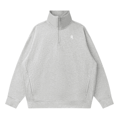 Saint Luciel Quarter-Zip Drop Shoulder Sweatshirt