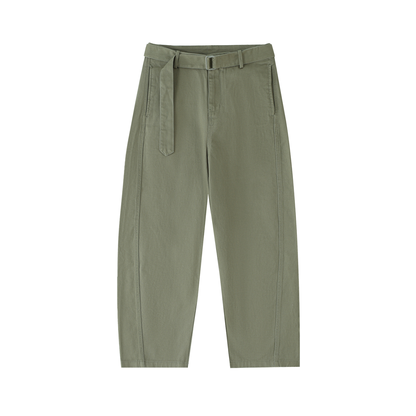 Saint Luciel Belted Barrel-leg Chino Pants
