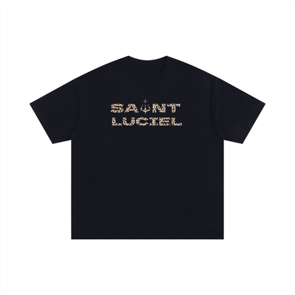 Saint Luciel Oversized Cotton T-Shirt (Leopard)
