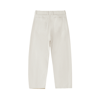 Saint Luciel Belted Barrel-leg Chino Pants
