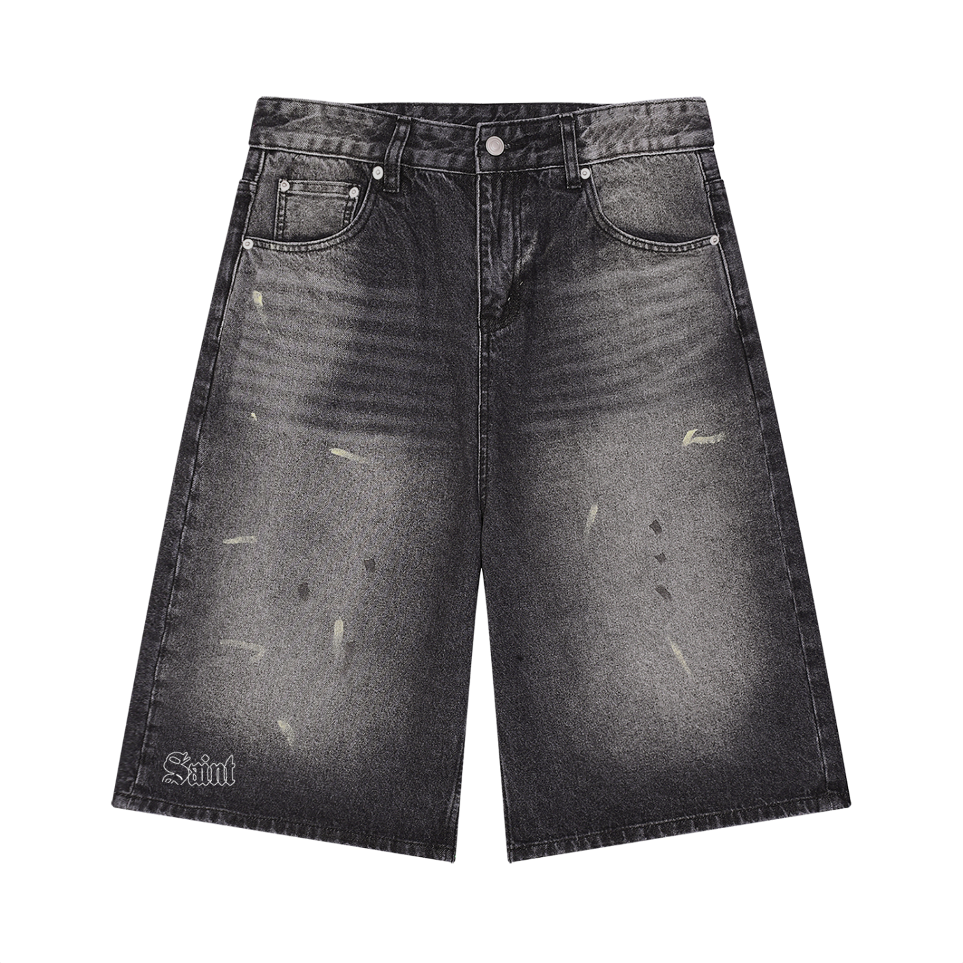 Saint Luciel Men’s Wide Leg Denim Shorts
