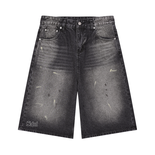 Saint Luciel Men’s Wide Leg Denim Shorts