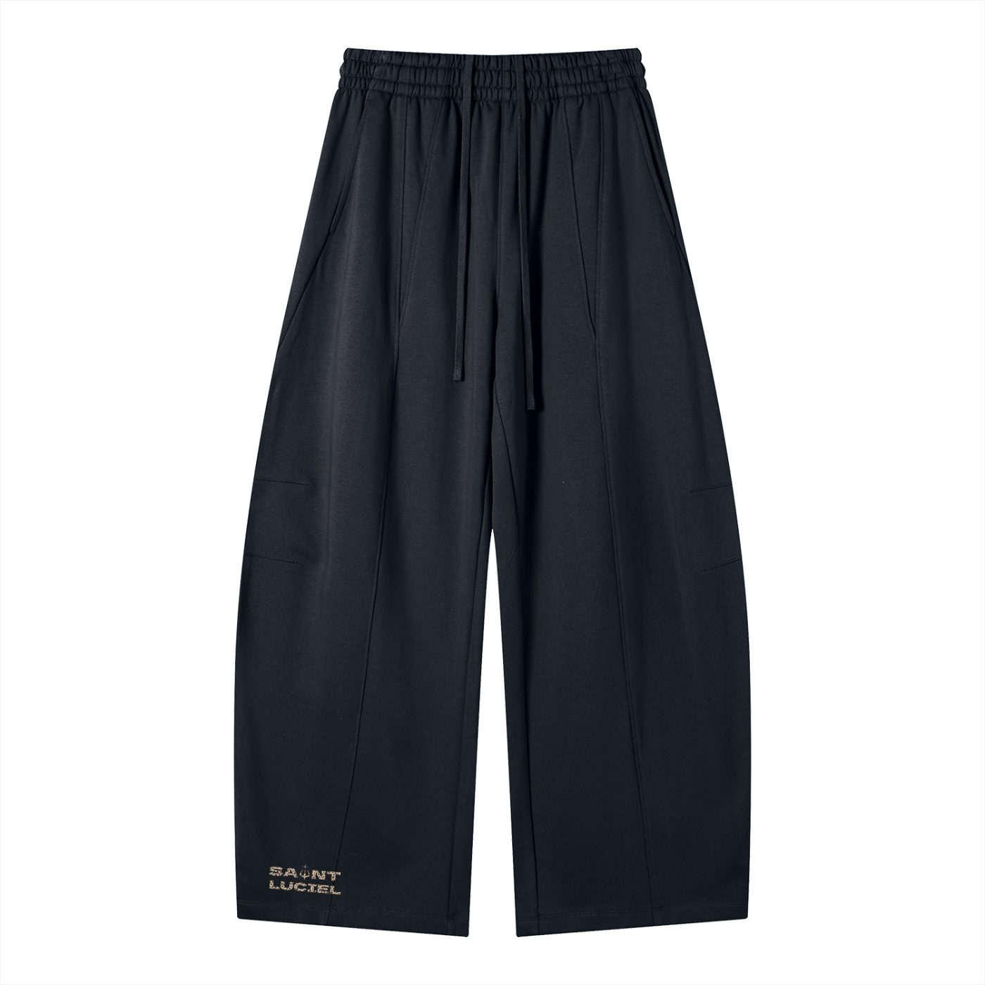 Saint Luciel Heavyweight Wide Leg Panel Sweatpants (Leopard)