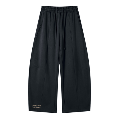 Saint Luciel Heavyweight Wide Leg Panel Sweatpants (Leopard)