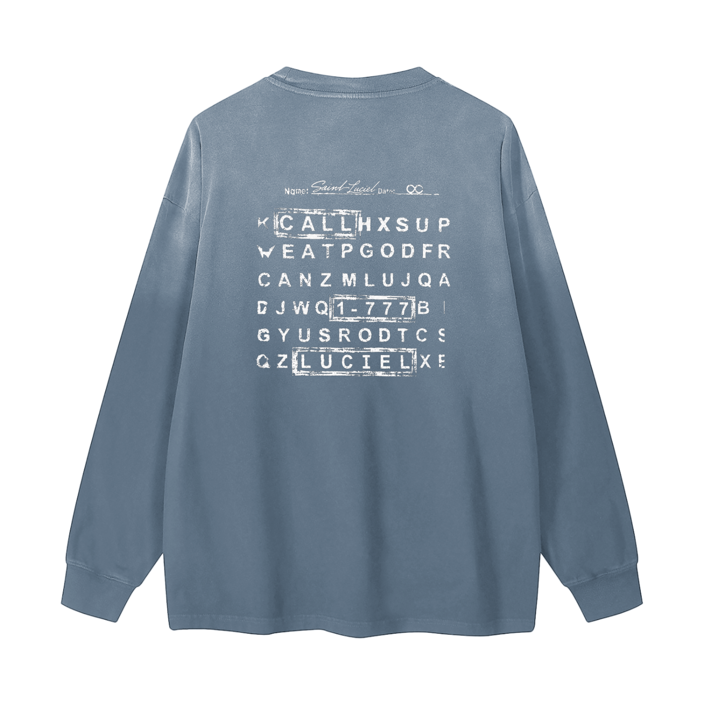 Saint Luciel Word Search Graphic Longsleeve