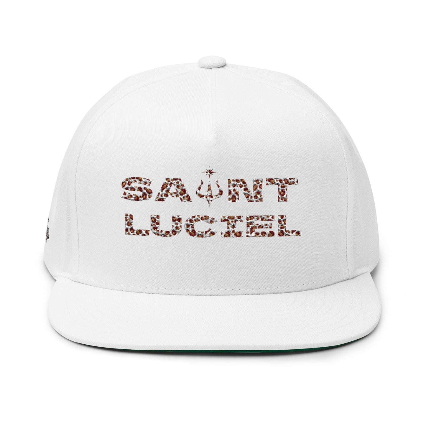 Saint Luciel Embroidered Flat Bill Cap (Leopard)