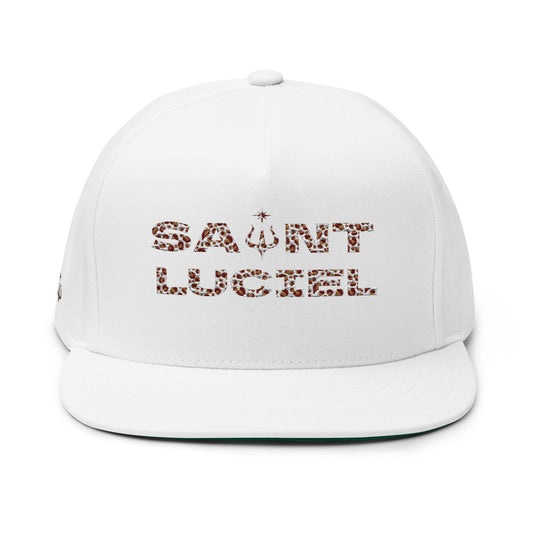 Saint Luciel Embroidered Flat Bill Cap (Leopard)