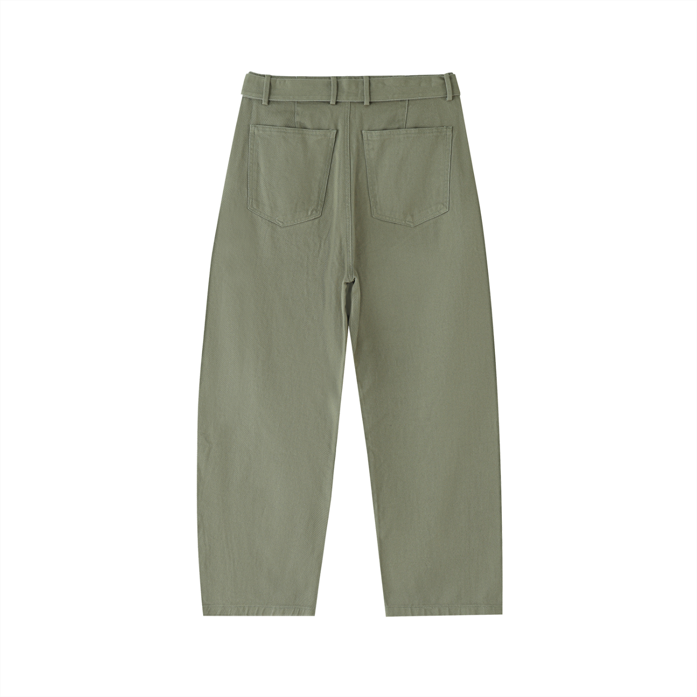 Saint Luciel Belted Barrel-leg Chino Pants