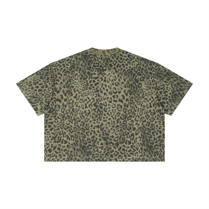 Saint Luciel Leopard Print Boxy T-Shirt