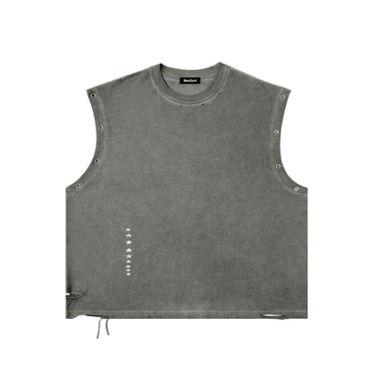 Saint Luciel Distressed Grommet Tank Top