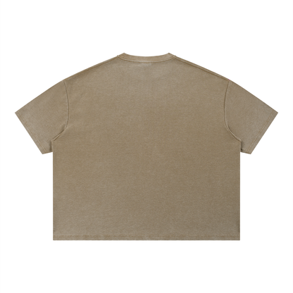Saint Luciel Vintage Wash Sunfade Boxy Waffle T-Shirt