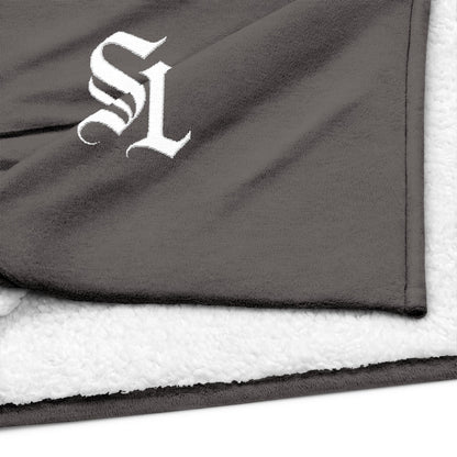 Saint Luciel Embroidered Sherpa Blanket 50", 60"
