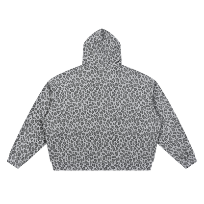 Saint Luciel Leopard Print Full Zip Hoodie