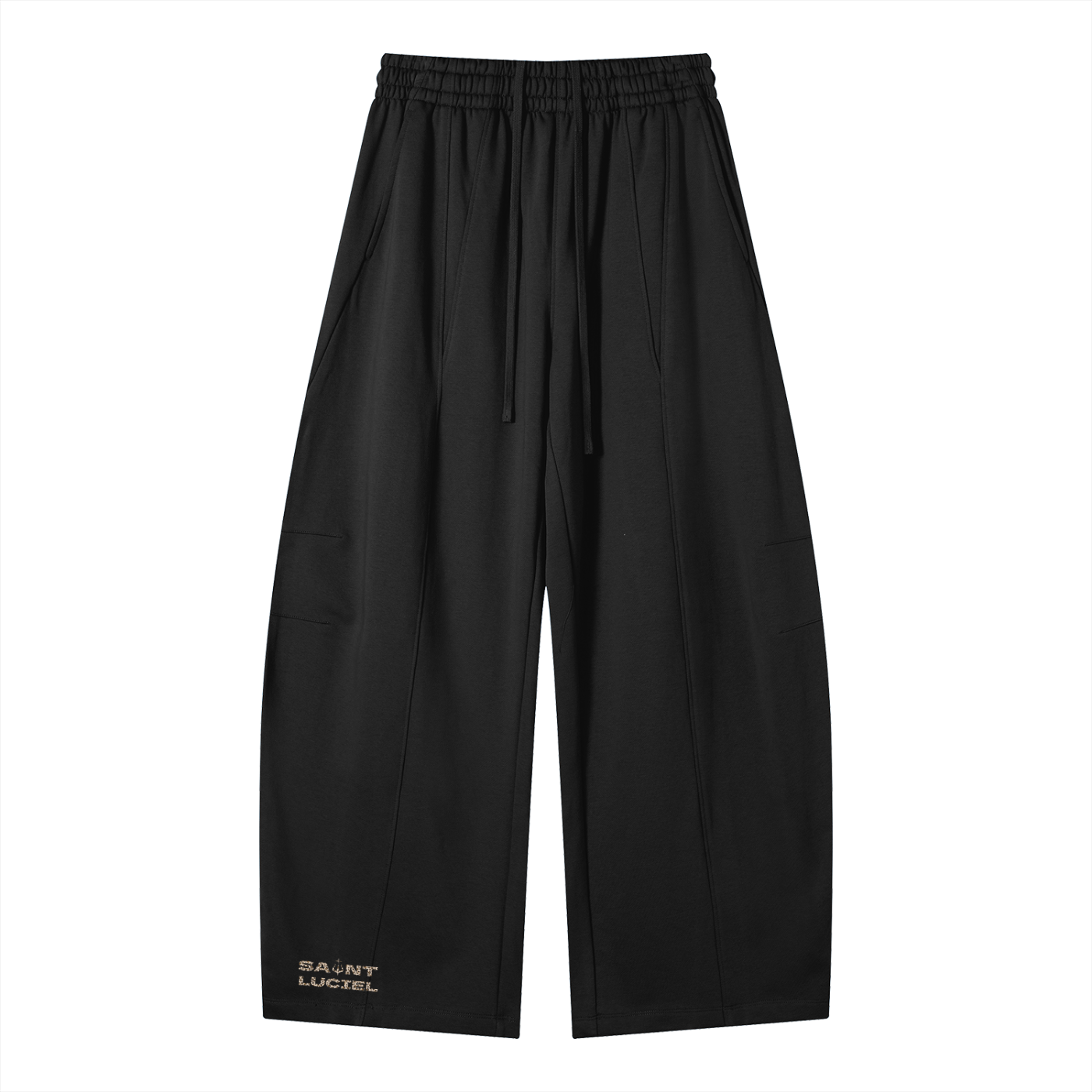 Saint Luciel Heavyweight Wide Leg Panel Sweatpants (Leopard)