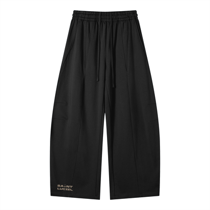 Saint Luciel Heavyweight Wide Leg Panel Sweatpants (Leopard)