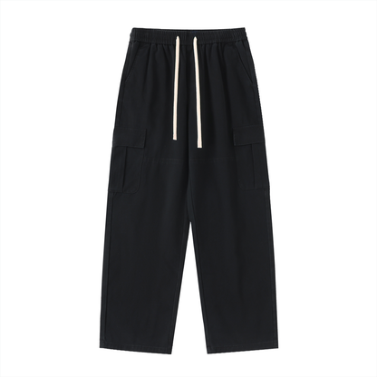 Saint Luciel Drawstring Waist Straight-Leg Cargo Pants
