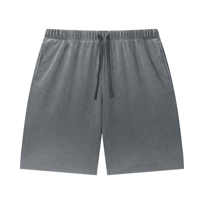 Saint Luciel Vintage Wash Sunfade Waffle Raw Hem Shorts