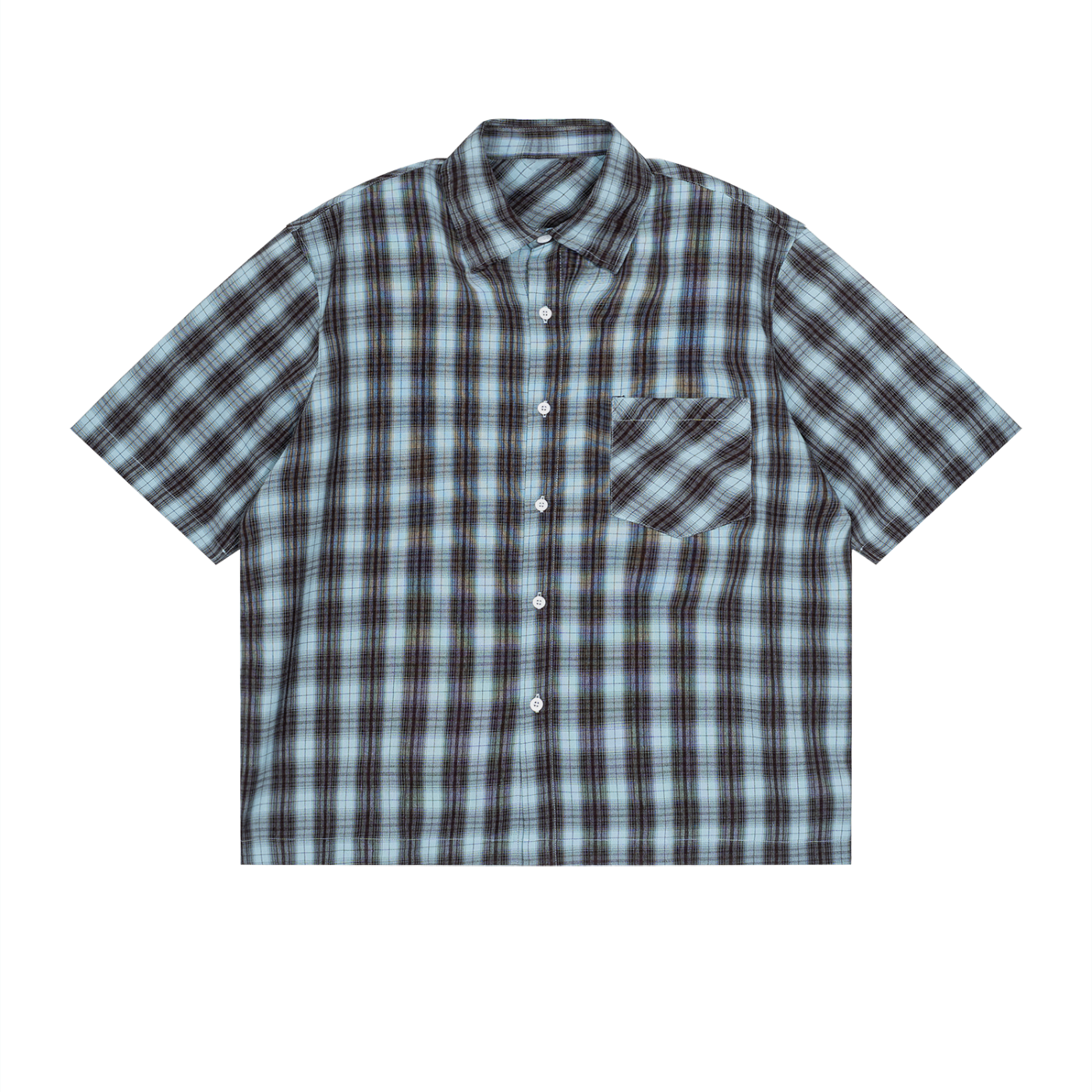 Saint Luciel Boxy Plaid Short Sleeve Shirt
