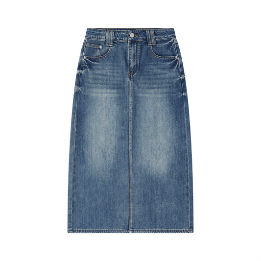 Saint Luciel Women’s Vintage Wash Denim Skirt