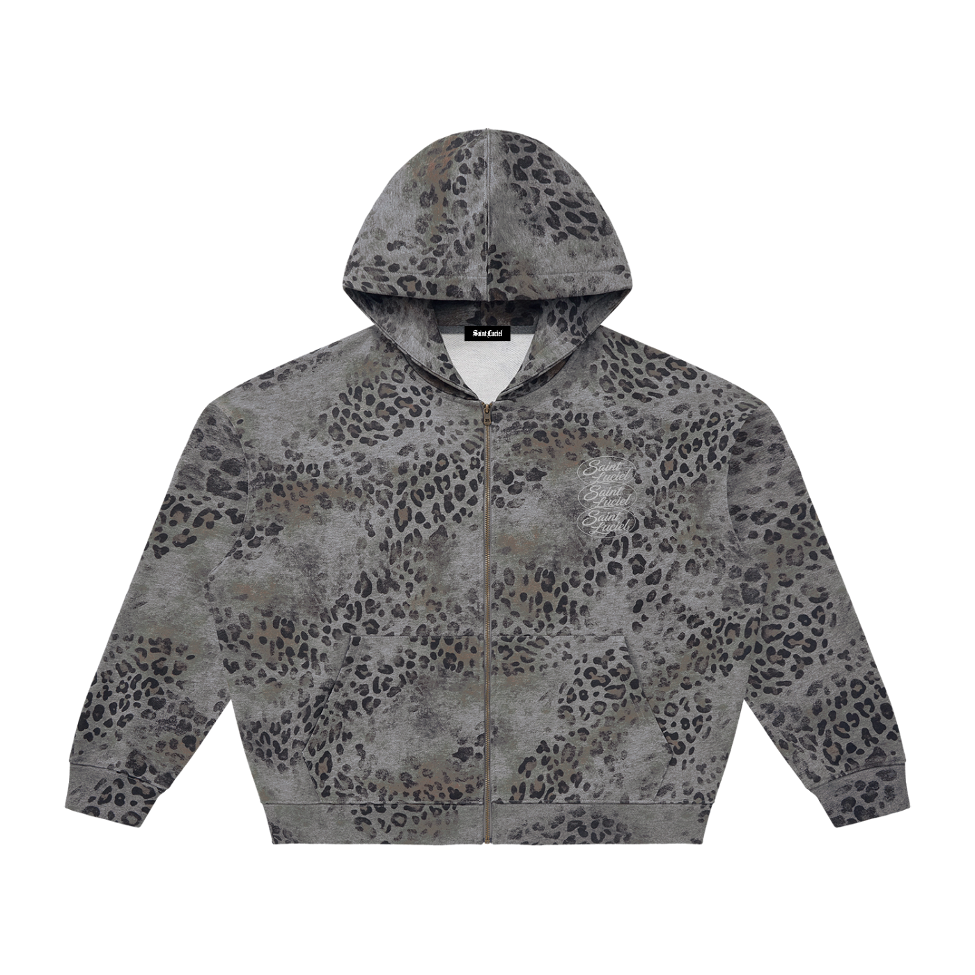 Saint Luciel Vintage Leopard Zip Up