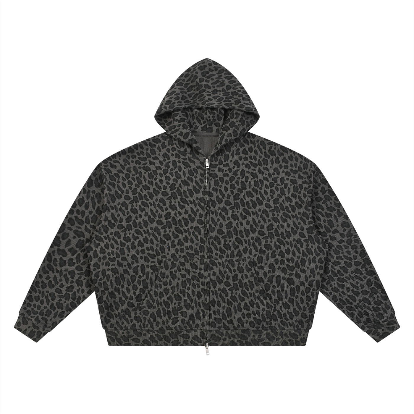 Saint Luciel Leopard Print Full Zip Hoodie