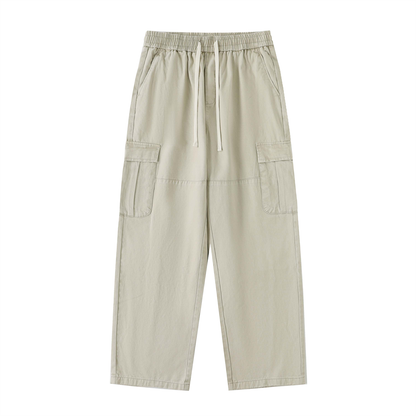 Saint Luciel Drawstring Waist Straight-Leg Cargo Pants