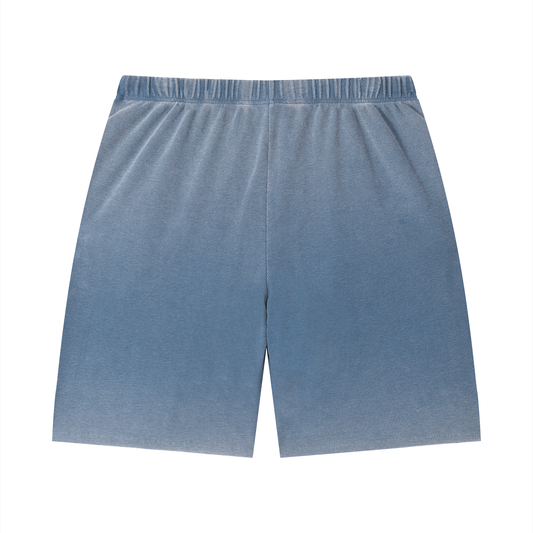 Saint Luciel Vintage Wash Sunfade Waffle Raw Hem Shorts
