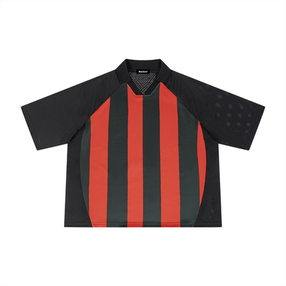 Saint Luciel Striped Mesh Boxy Soccer Jersey