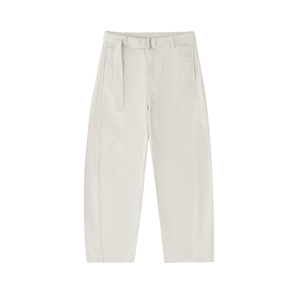 Saint Luciel Belted Barrel-leg Chino Pants