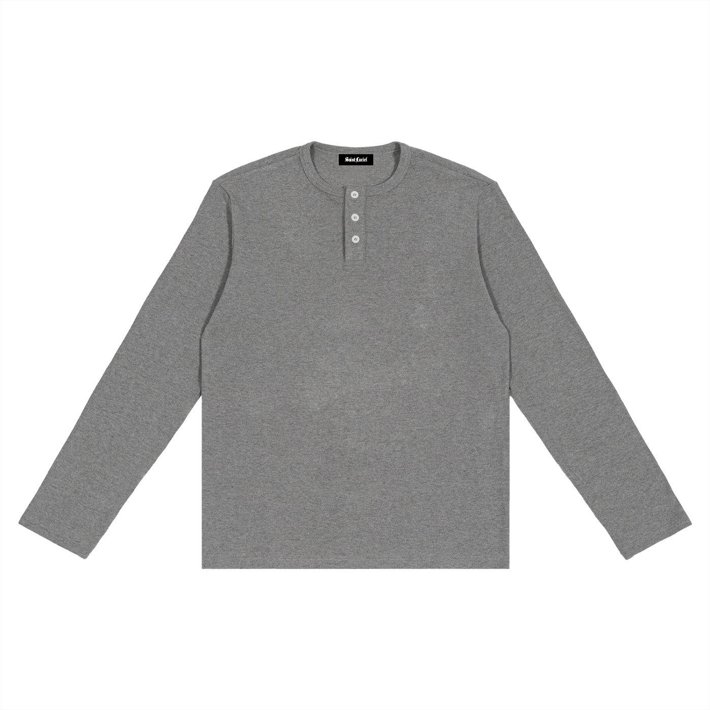 Saint Luciel Long Sleeve Henley T-Shirt