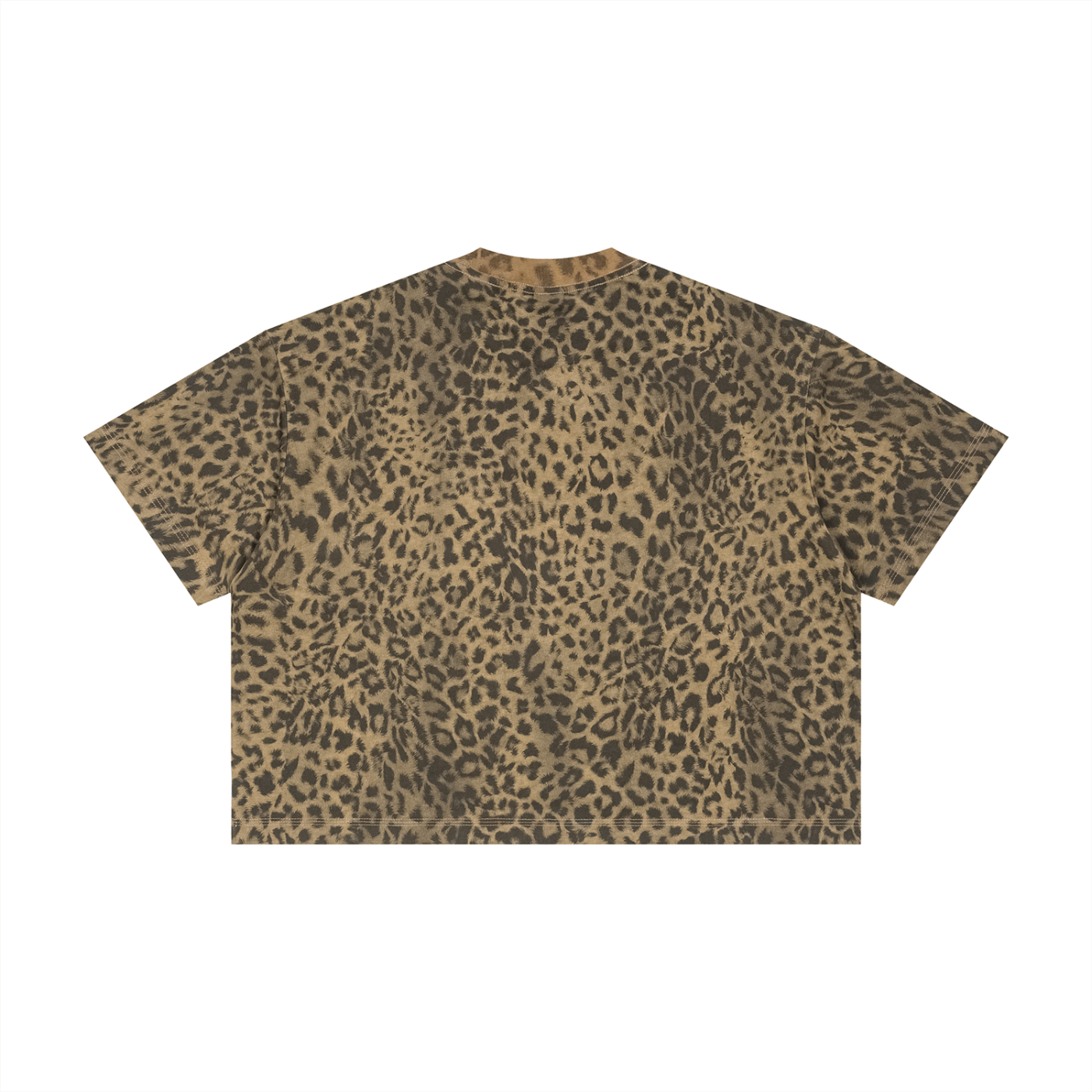 Saint Luciel Leopard Print Boxy T-Shirt