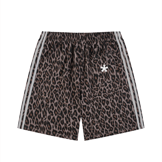Saint Luciel Heavyweight Leopard Drawstring Shorts
