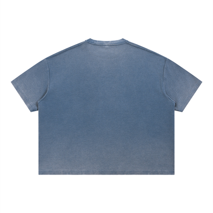 Saint Luciel Vintage Wash Sunfade Boxy Waffle T-Shirt